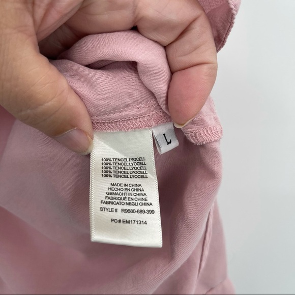 Anthropologie Cloth & Stone Pink Ruffled Shirt​ - Picture 8 of 10